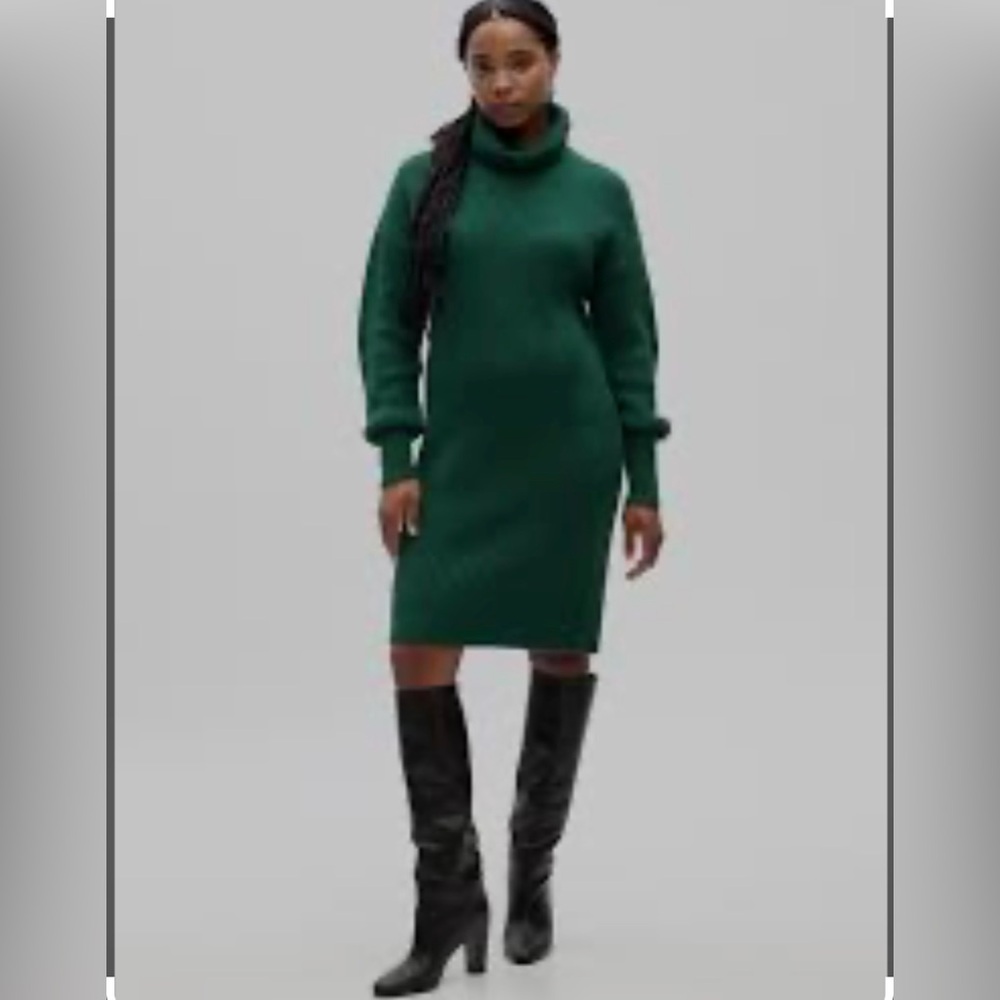 COPY - COPY - Green sweater dress, never worn. Perfect for the holidays.